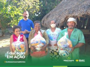 A Prefeitura de Monte Santo do Tocantins, através da Secretaria Municipal de Educação realizou a entrega dos kits da alimentação escolar a todos os alunos matriculados na rede publica do Município. Esses kits foram adquiridos com a ajuda da Prefeita Enfermeira Nezita que faz questão de estar presente e nos ajudar para que possamos ter uma educação de qualidade.