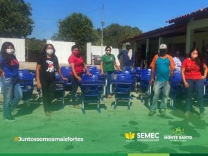 A Prefeitura Municipal de Monte Santo do Tocantins, recebeu do Governo do Estado através da Secretaria Estadual de Educação, 80 cadeiras escolares, que irão assistir à Escola Municipal José Benício.