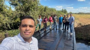 A Prefeita de Monte  Santo do Tocantins, Enfermeira Nezita visitou a conclusão da ponte da Matona que passou por uma reforma. Em um mutirão que reunião a equipe da  Secretaria de Infraestrutura e Transportes, para garantir a segurança  do acesso da vicinal.