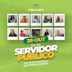 28 DE OUTUBRO DIA DO SERVIDOR PÚBLICO.