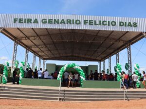 Prefeitura Municipal de Monte Santo do Tocantins e Secretaria de Agricultura Inauguram Feira Coberta Genário Felício Dias em Campina Verde.